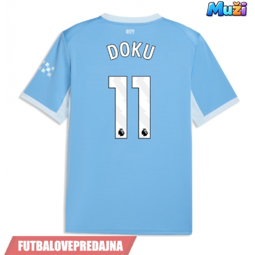 Lacne Muži Futbalové dres Manchester City Jeremy Doku #11 2026-27 Krátky Rukáv - Domáci